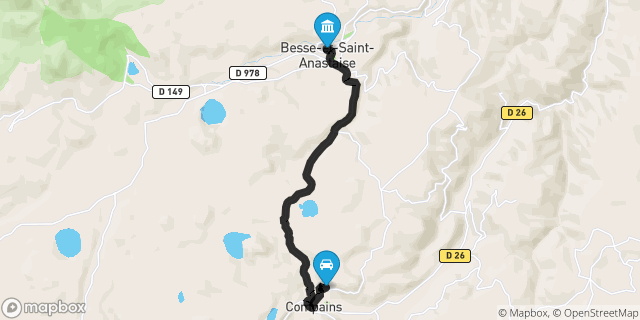 Itinéraire vers Besse-et-Saint-Anastaise