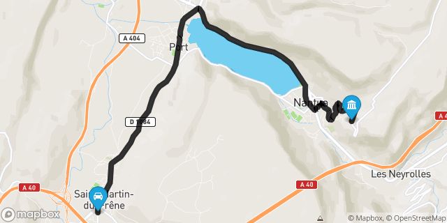 Itinéraire vers Nantua