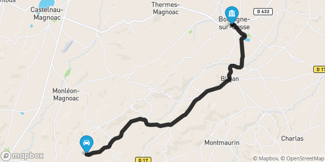 Itinéraire vers Boulogne-sur-Gesse