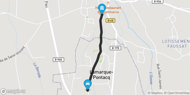 Itinéraire vers Pontacq