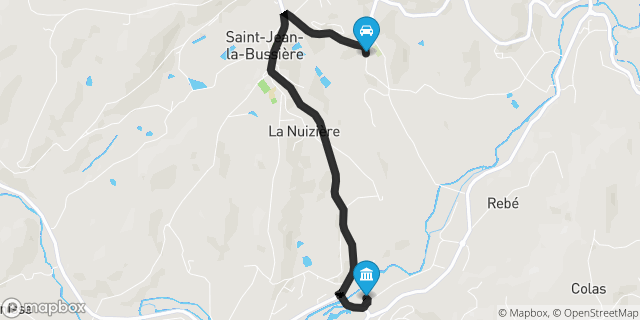 Itinéraire vers Amplepuis