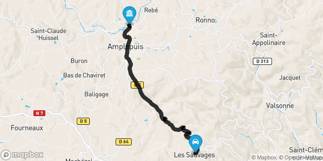 Itinéraire vers Amplepuis