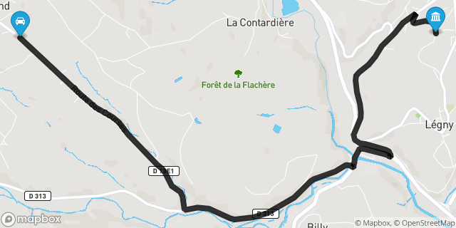 Itinéraire vers Le Bois-d'Oingt