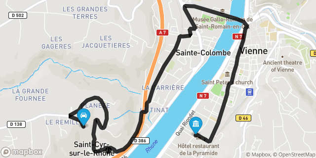 Itinéraire vers Vienne