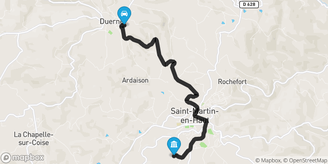 Itinéraire vers Saint-Martin-en-Haut