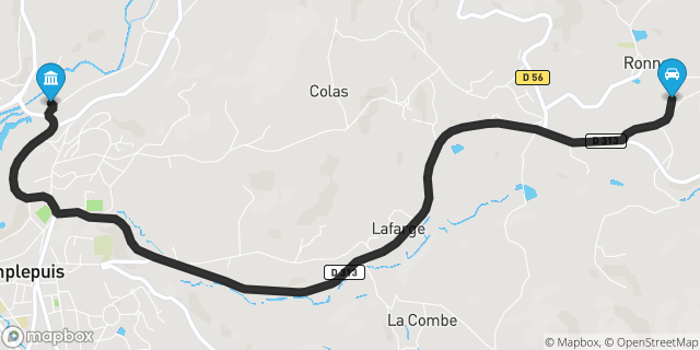 Itinéraire vers Amplepuis