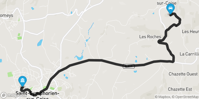 Itinéraire vers Saint-Symphorien-sur-Coise