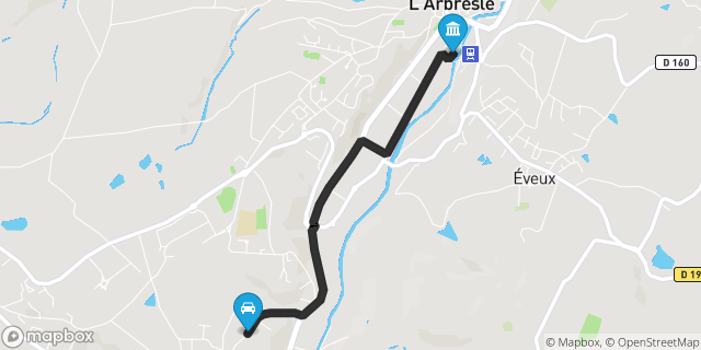 Itinéraire vers L'Arbresle
