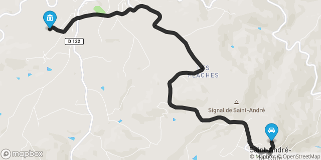 Itinéraire vers Saint-Martin-en-Haut