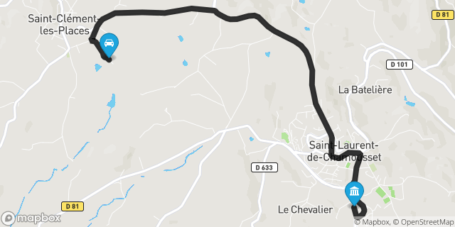 Itinéraire vers Saint-Laurent-de-Chamousset