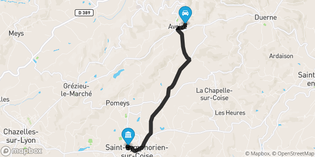 Itinéraire vers Saint-Symphorien-sur-Coise