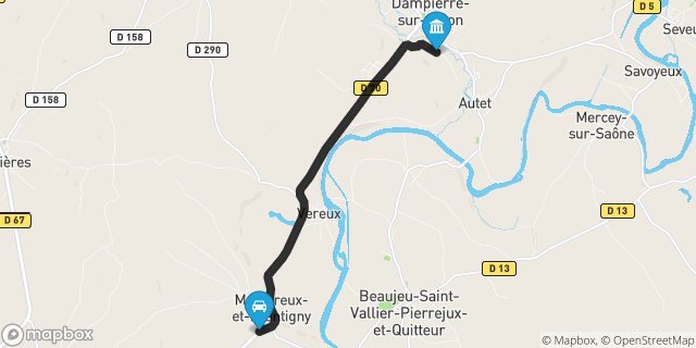 Itinéraire vers Dampierre-sur-Salon