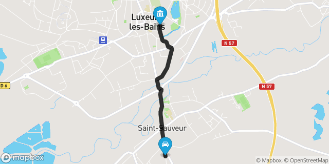 Itinéraire vers Luxeuil-les-Bains