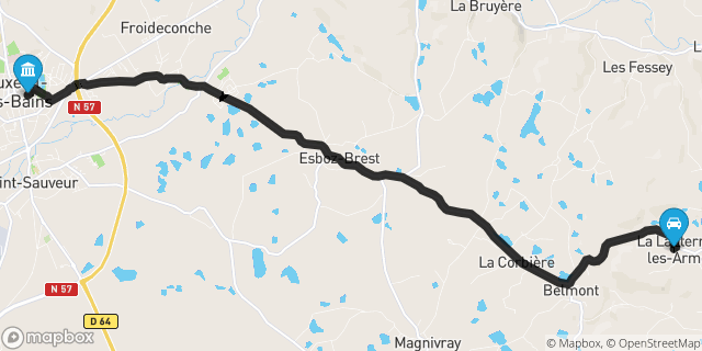 Itinéraire vers Luxeuil-les-Bains