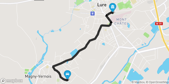 Itinéraire vers Luré
