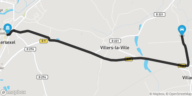 Itinéraire vers Villersexel