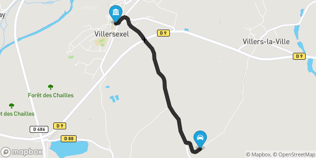 Itinéraire vers Villersexel