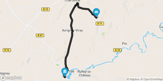 Itinéraire vers Marnay