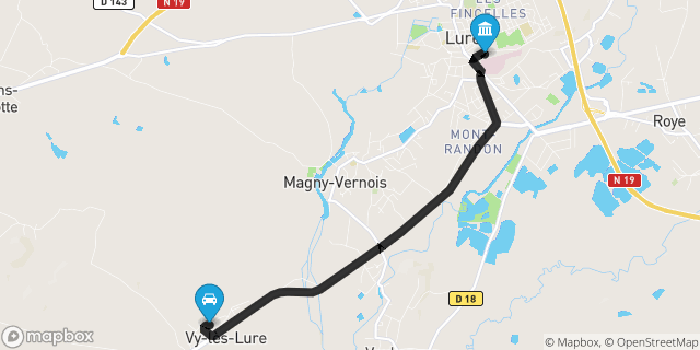 Itinéraire vers Luré