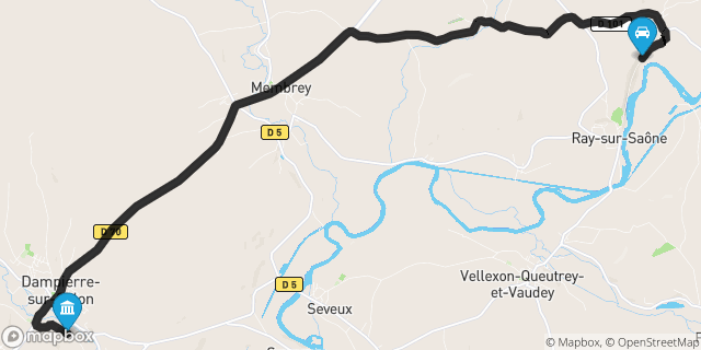 Itinéraire vers Dampierre-sur-Salon