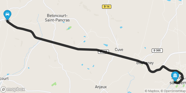 Itinéraire vers Saint-Loup-sur-Semouse