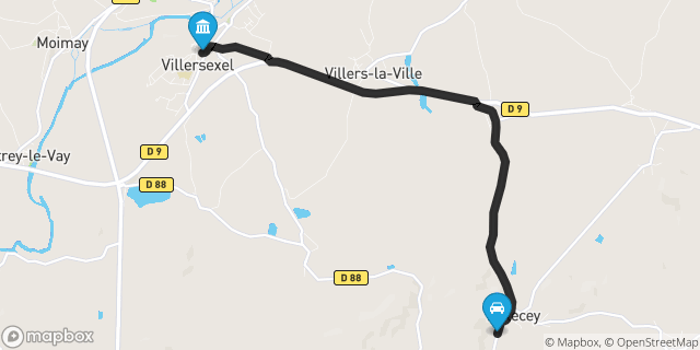 Itinéraire vers Villersexel