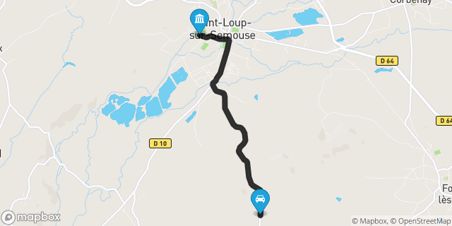 Itinéraire vers Saint-Loup-sur-Semouse