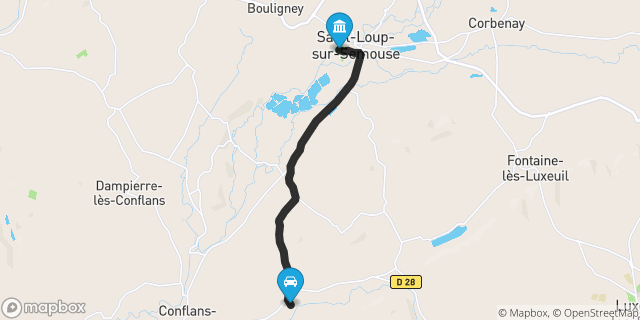Itinéraire vers Saint-Loup-sur-Semouse