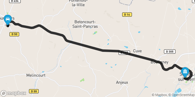 Itinéraire vers Saint-Loup-sur-Semouse