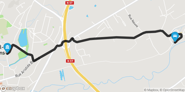 Itinéraire vers Luxeuil-les-Bains