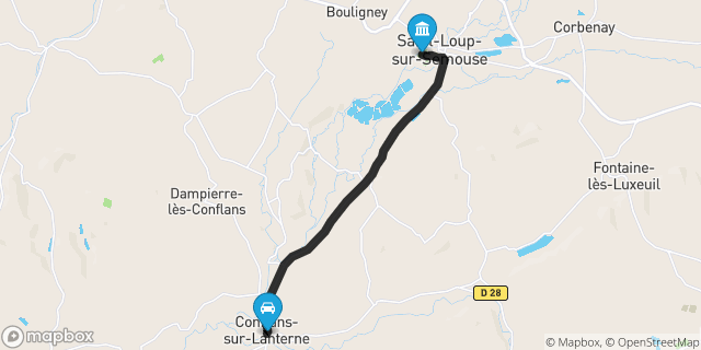 Itinéraire vers Saint-Loup-sur-Semouse