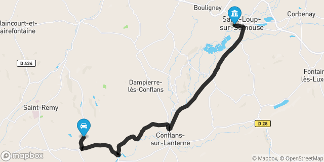Itinéraire vers Saint-Loup-sur-Semouse