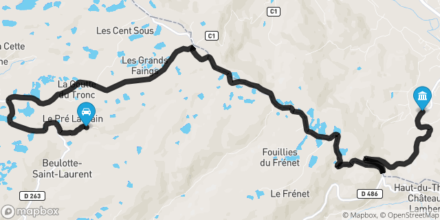 Itinéraire vers Le Thillot