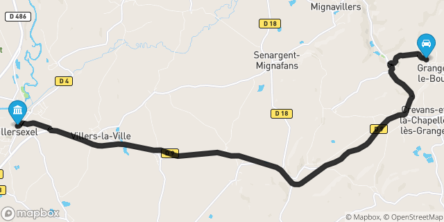 Itinéraire vers Villersexel