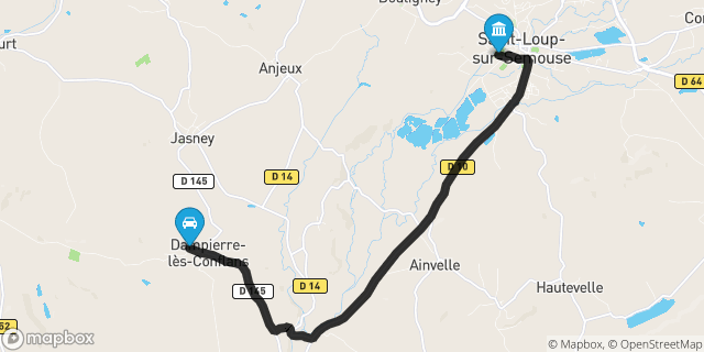 Itinéraire vers Saint-Loup-sur-Semouse