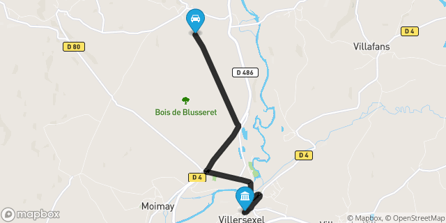 Itinéraire vers Villersexel