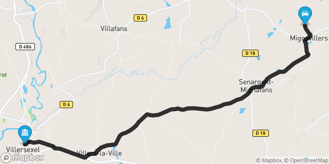 Itinéraire vers Villersexel