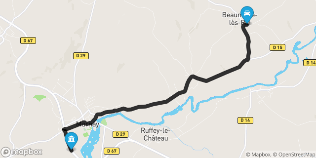 Itinéraire vers Marnay