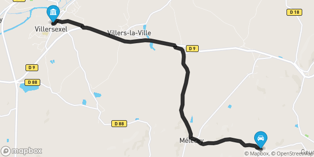 Itinéraire vers Villersexel