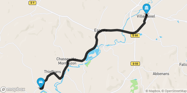 Itinéraire vers Villersexel