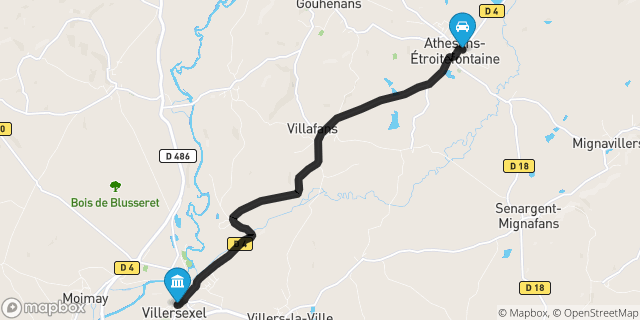 Itinéraire vers Villersexel
