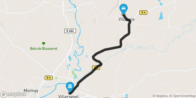 Itinéraire vers Villersexel
