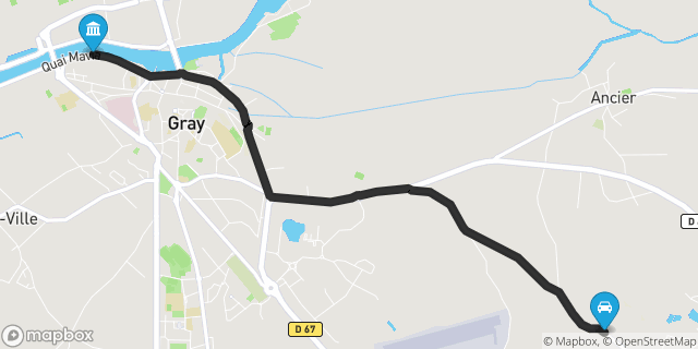 Itinéraire vers Gray