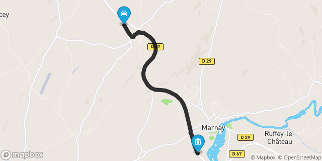 Itinéraire vers Marnay