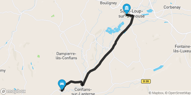 Itinéraire vers Saint-Loup-sur-Semouse