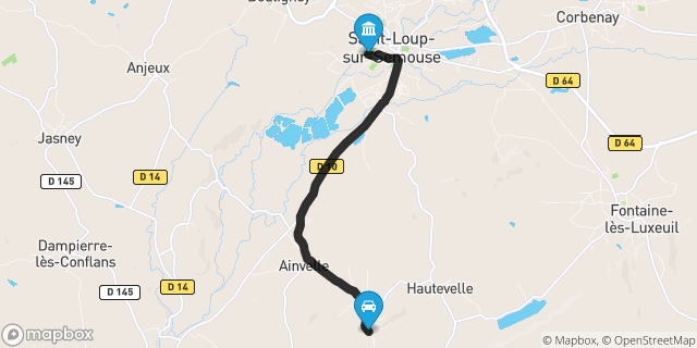 Itinéraire vers Saint-Loup-sur-Semouse