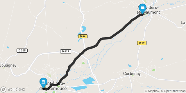 Itinéraire vers Saint-Loup-sur-Semouse