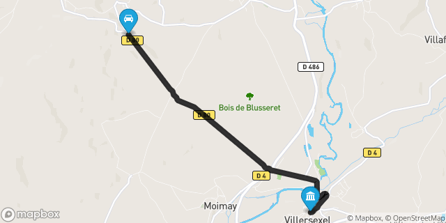 Itinéraire vers Villersexel