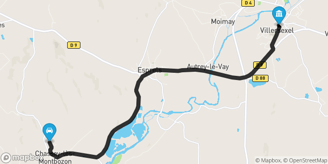 Itinéraire vers Villersexel
