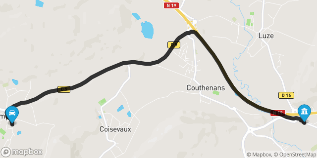 Itinéraire vers Héricourt
